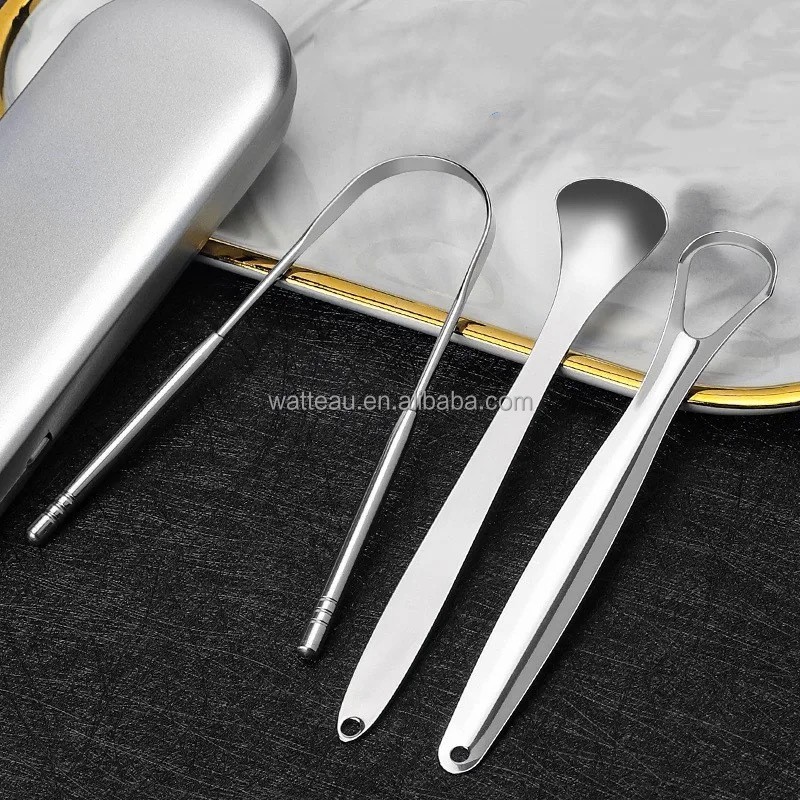 Tongue Scraper Manufacturer - Eco-friendly 3-Pcs Stainless Steel