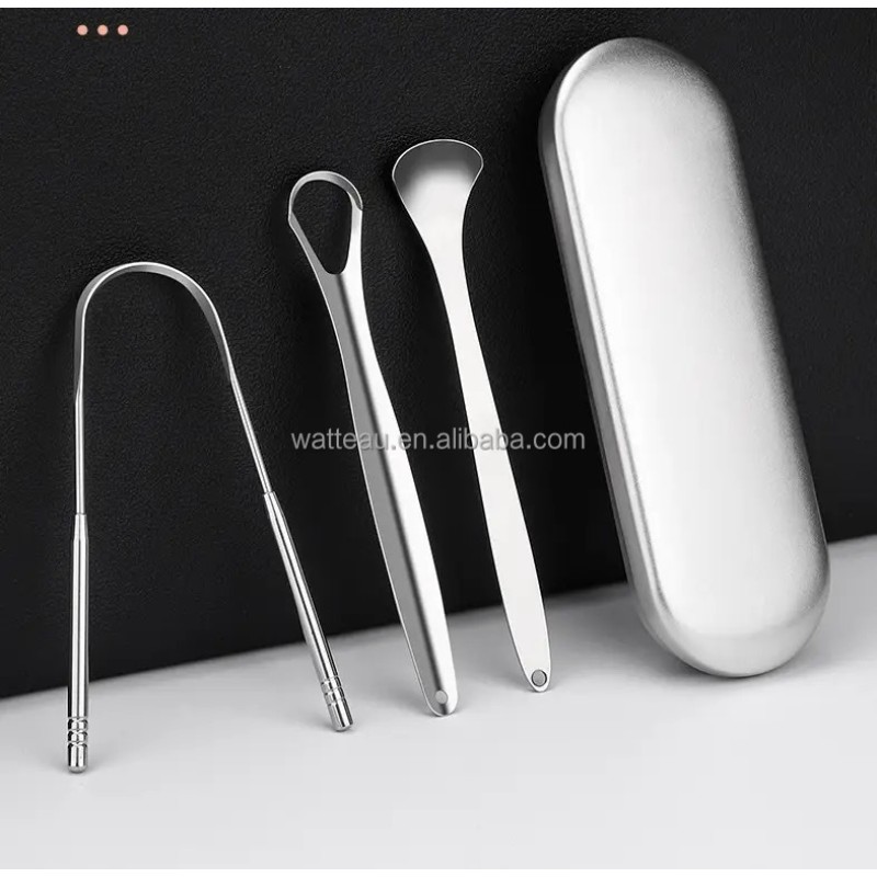 Tongue Scraper Manufacturer - Eco-friendly 3-Pcs Stainless Steel