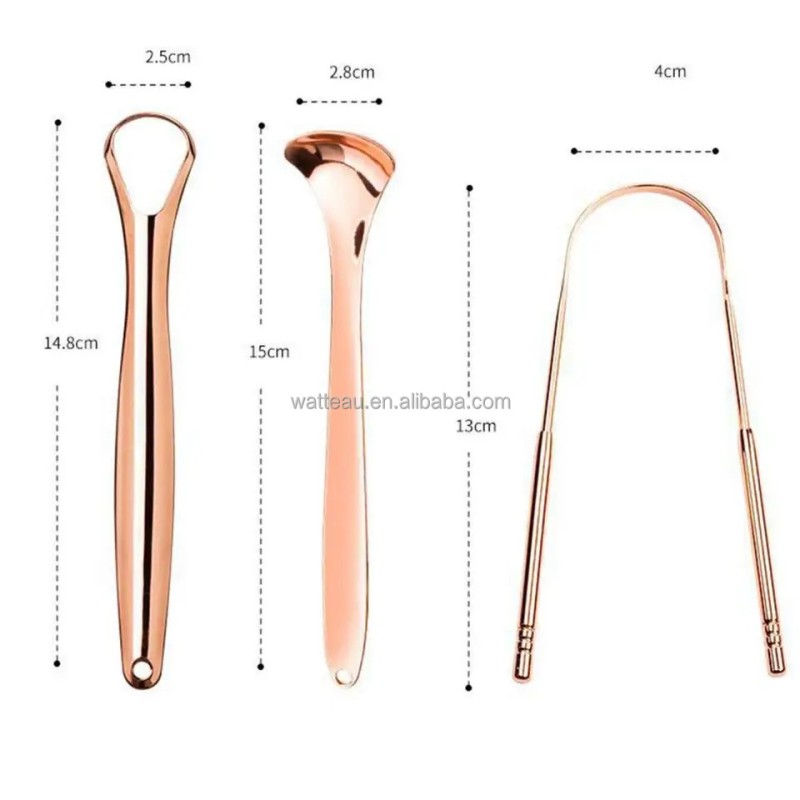 Tongue Scraping Set Factory - Stainless Steel Copper Traditional