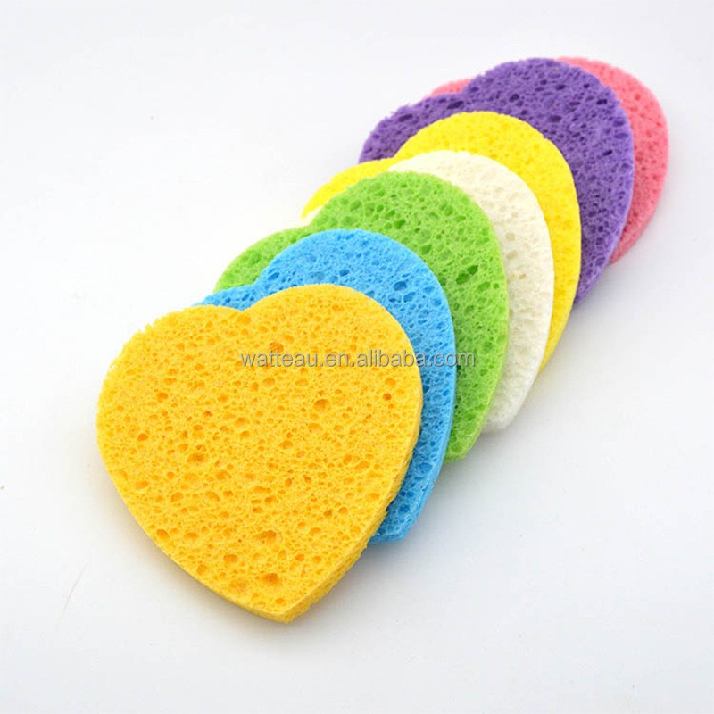 Makeup Sponge Factory - Heart-Shaped Cellulose Cotton Removal
