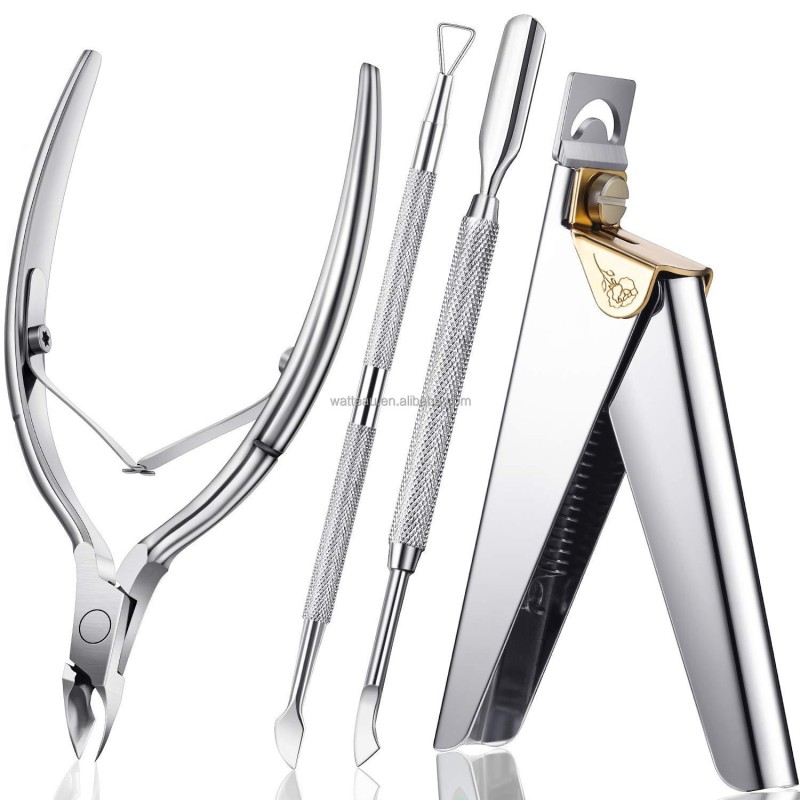 Nail Art Tool Set Factory - 4-Piece Straight Cutter Titanium