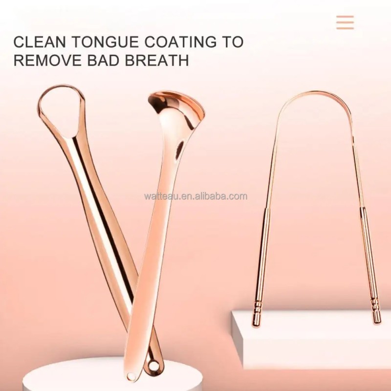 Tongue Scraping Set Factory - Stainless Steel Copper Traditional