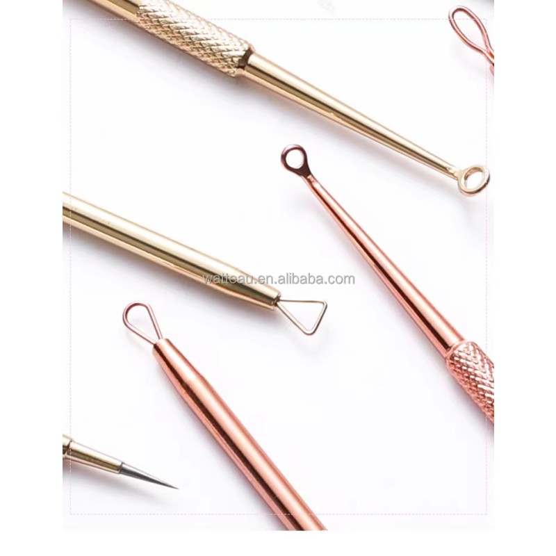Face Care Kit Manufacturer - 5Pcs Stainless Steel Acne Extractor