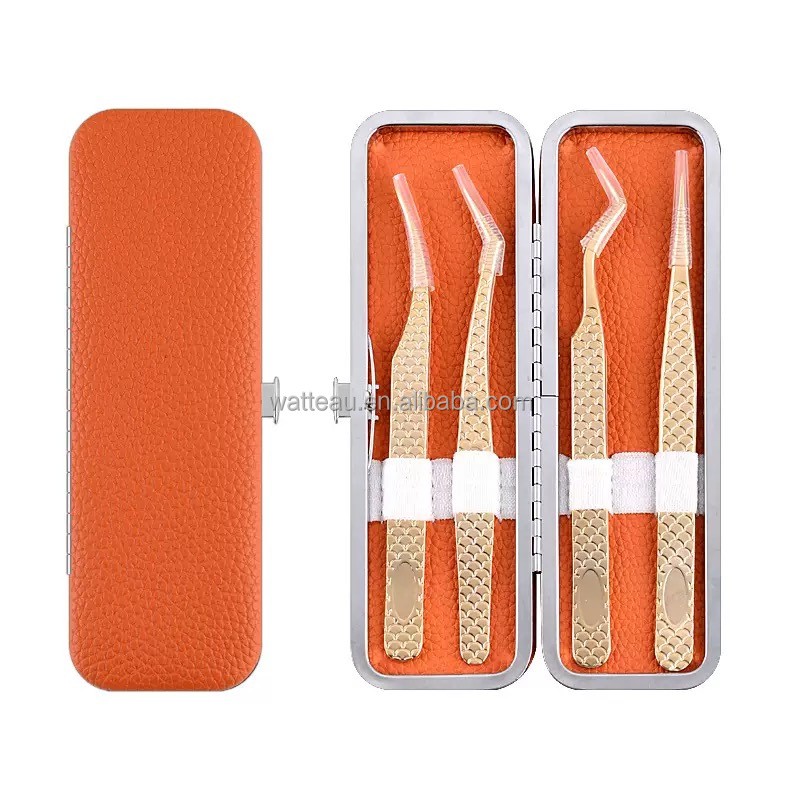 Lash Applicator Set Factory - Rose Gold Stainless Steel Tweezers