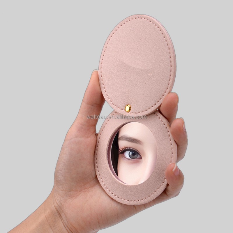 Pocket Mirror Factory - OEM Pink Round Makeup Mirror