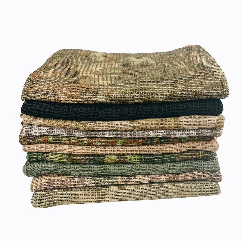 Camouflage Scarf Manufacturer - WANZHUO Tactical Nylon Arabian Netscarf CS Field Fan