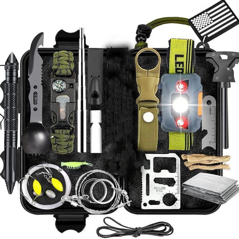 Wilderness Survival Kit Manufacturer - WANZHUO Wholesale Outdoor Multi-functional Travel Climbing Camping Emergency