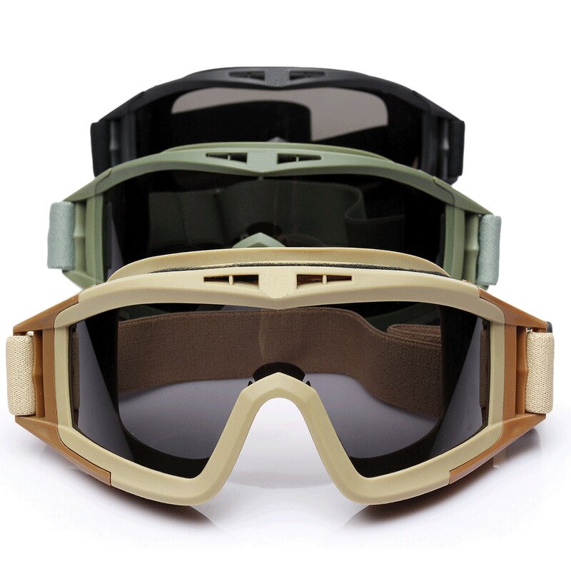 Tactical Goggles Factory - WANZHUO Anti Scratch Clear Anti UV Anti Fog Adjustable Windproof Vision