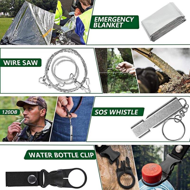 Outdoor Travel Accessories Factory - WWANZHUO Factory Direct DIY Emergency Survival Kit First Aid Rescue Toolkit