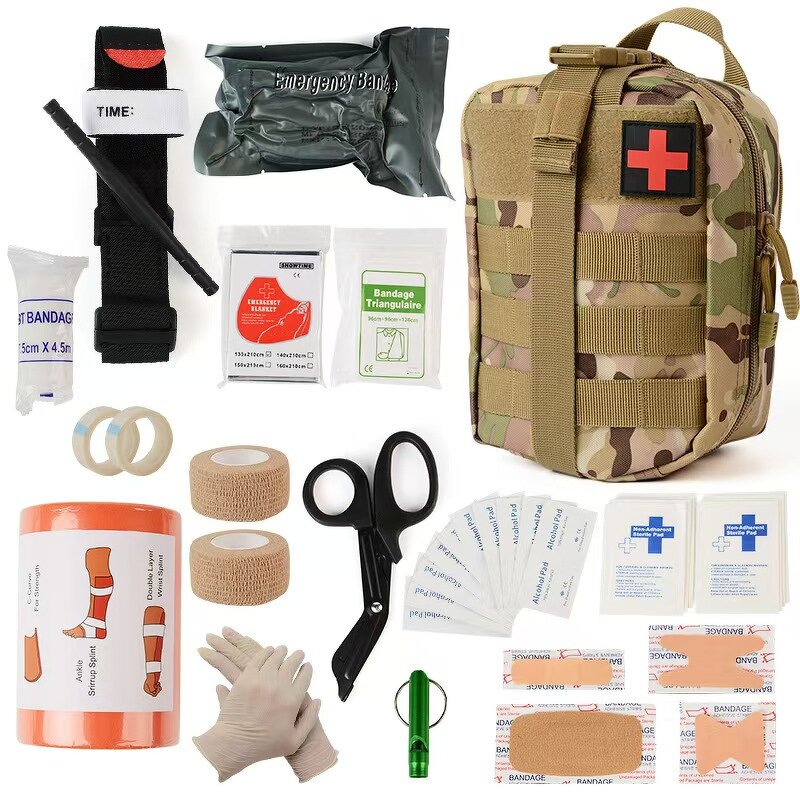 Outdoor Accessories Factory - WWANZHUO Customized Emergency Survival Kit Set Travel Camping Tactical First Aid