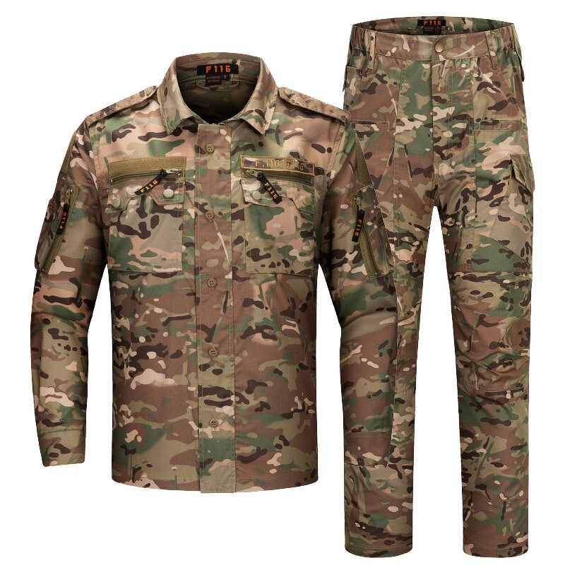 Combat Tactical Uniform Factory - WANZHUO Custom F116 Multicam PC Digital Jungle Camouflage Polyester Wholesale
