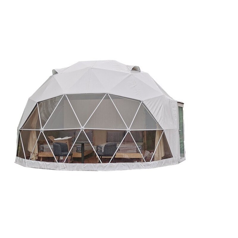 Dome Tent Factory - WANZHUO Outdoor Glamping Waterproof PVC Geodesic Iglu Sauna