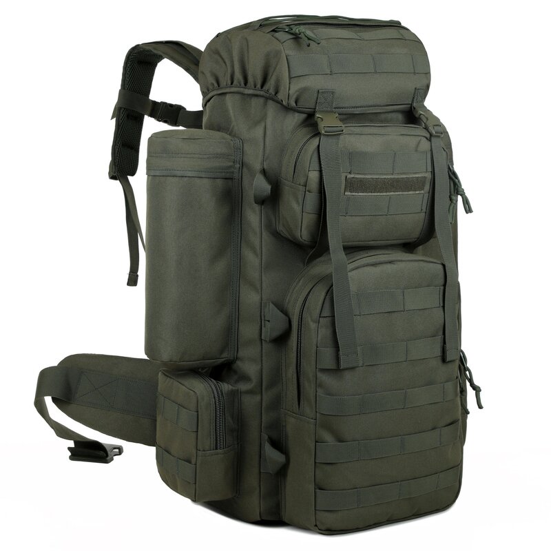 Camouflage Backpack Supplier - WANZHUO 100L Large Capacity Oxford Bag for Hiking Frame Backpacking Packs