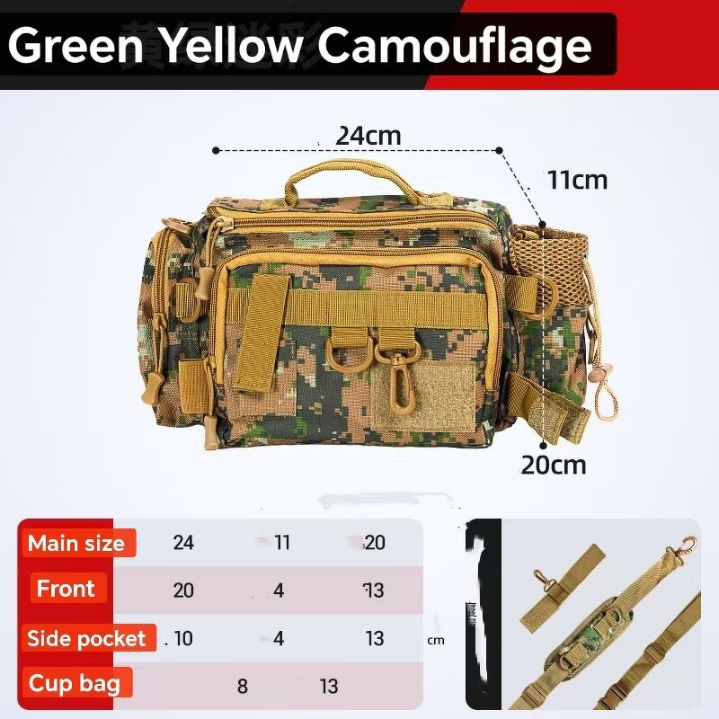 Waterproof Waist Pack Supplier - WANZHUO Multi-functional Three-layer Single Shoulder Luya Rod Bag Portable