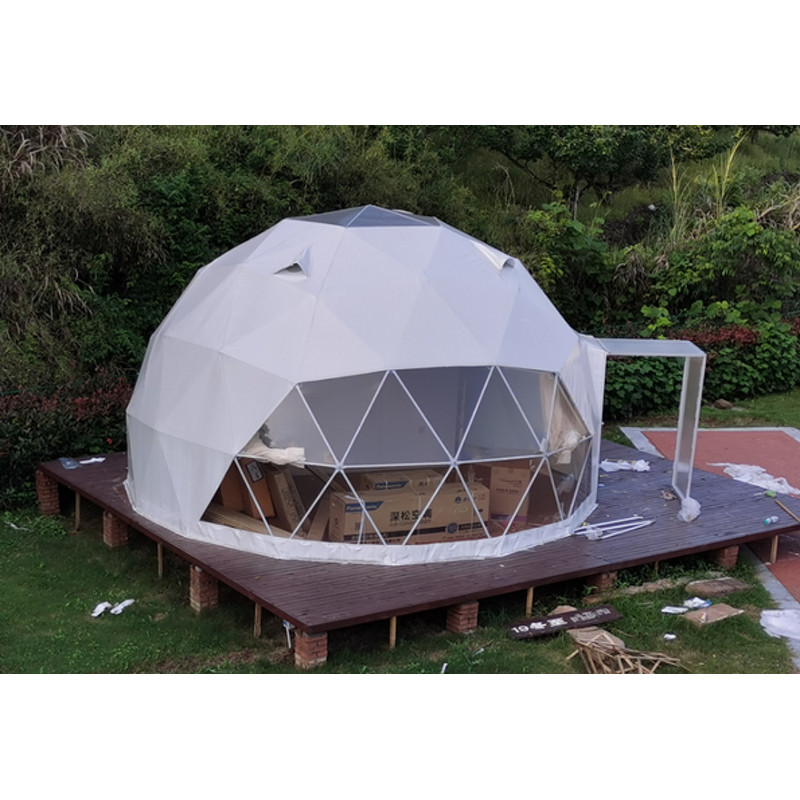 Dome Tent Factory - WANZHUO Outdoor Glamping Waterproof PVC Geodesic Iglu Sauna