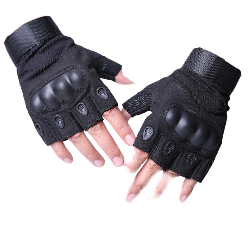 Summer Half-Finger Gloves Supplier - WANZHUO High Quality Unisex Breathable Non-Slip Hard Knuckle Shell Riding Gym