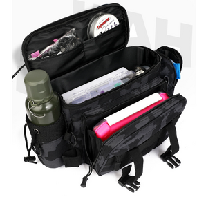 Nylon Waist Pack Manufacturer - WANZHUO Multi-functional Three-layer Single Shoulder Rod Bag Outdoor Fishing