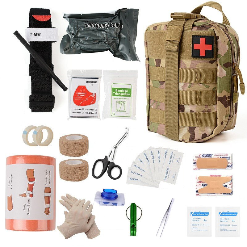 Outdoor Accessories Factory - WWANZHUO Customized Emergency Survival Kit Set Travel Camping Tactical First Aid