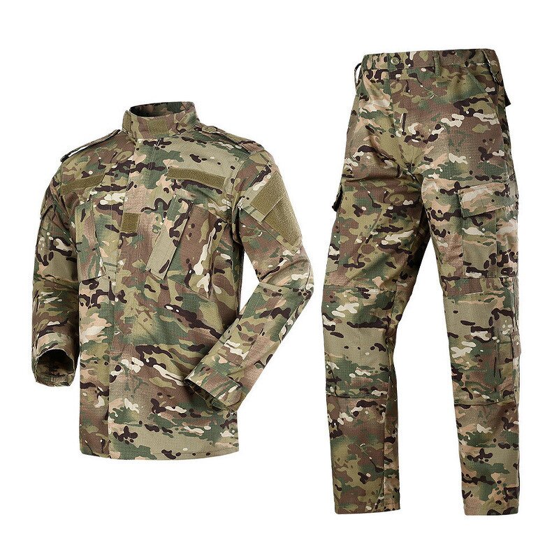 ACU Camouflage Uniform Supplier - WANZHUO Hot Sale Custom Green Multicolor Hiking Clothing Multicam Jungle