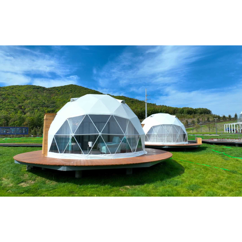 Geodesic Dome Tent Supplier - WANZHUO 6m 8m 10m Outdoor PVC Waterproof Garden Igloo