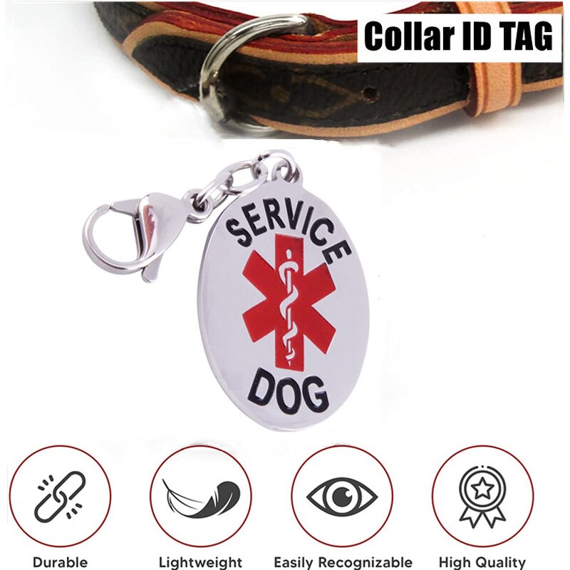 Pet ID Tag Factory - Custom Engraved Stainless Steel Service Dog Tag