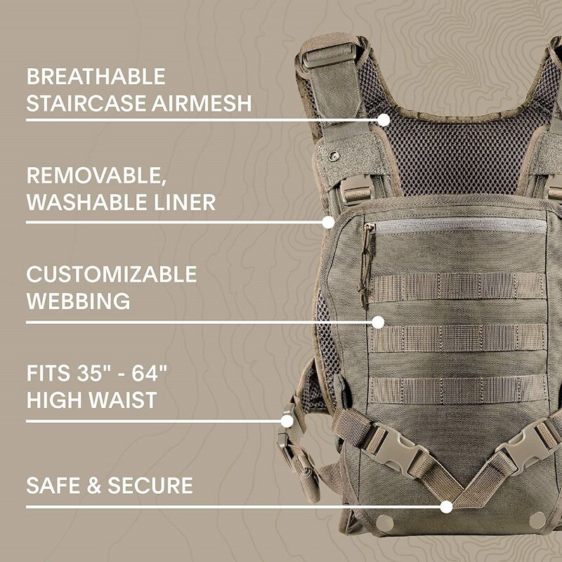 Baby Carrier Factory - Outdoor Tan Tactical Sling Wrap Front Back Carrier