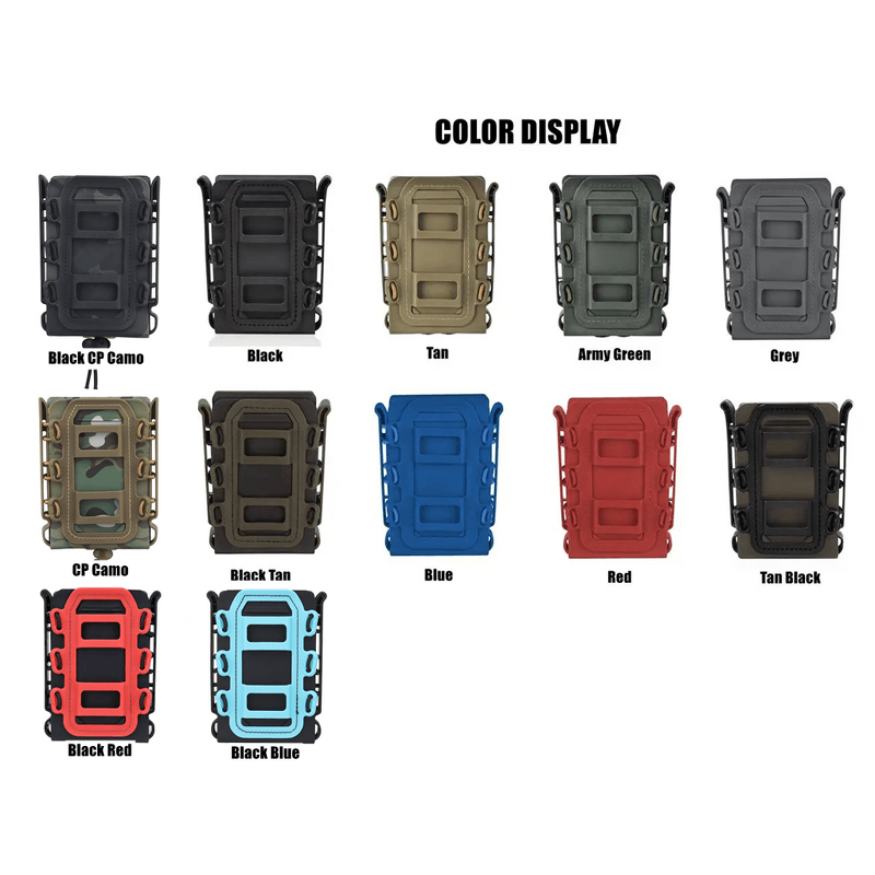 Magazine Pouch Factory - Plastic Universal Double Open Top Tactical Leather Bag
