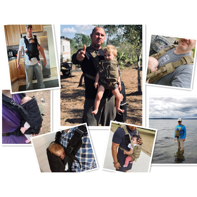 Baby Carrier Factory - Outdoor Tan Tactical Sling Wrap Front Back Carrier