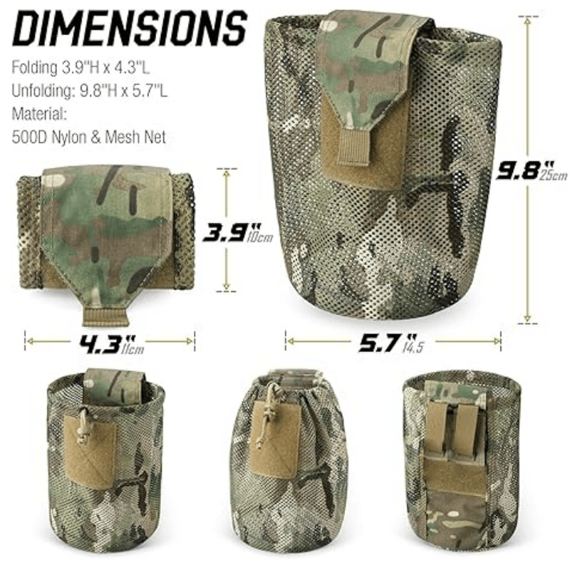 Tactical Dump Pouch Factory - Drawstring Leg Battle Belt Molle Magazine Bag