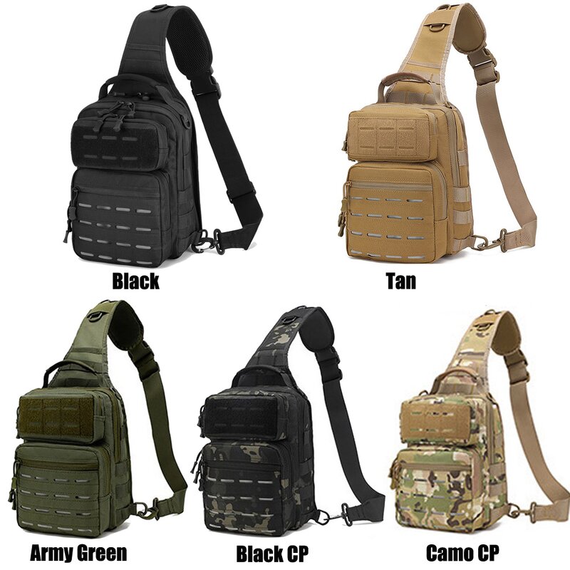 Tactical Sling Bag Manufacturer - Laser Cut Waterproof Nylon Crossbody Chest Pack