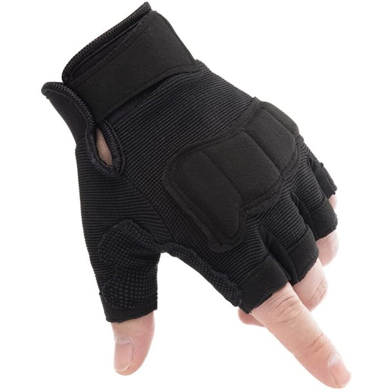 Fingerless Tactical Gloves Supplier - Multi-color Mens Half Finger Cycling Gym Gloves
