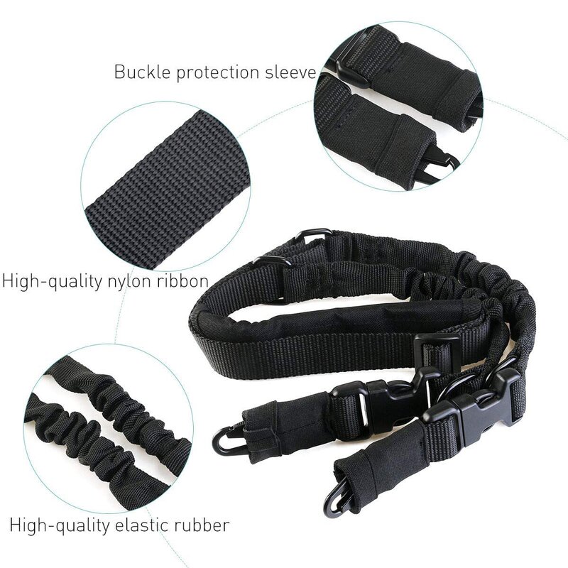 Gun Sling Strap Factory - 2 Point Padded Quick Detach Stealth Bungee Belt