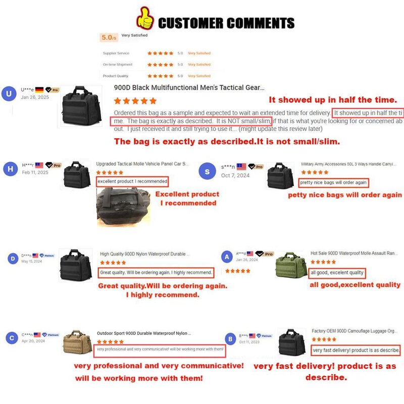 Tactical Shoulder Bag Factory - Waterproof Durable Hunting Duffle Messenger Bag