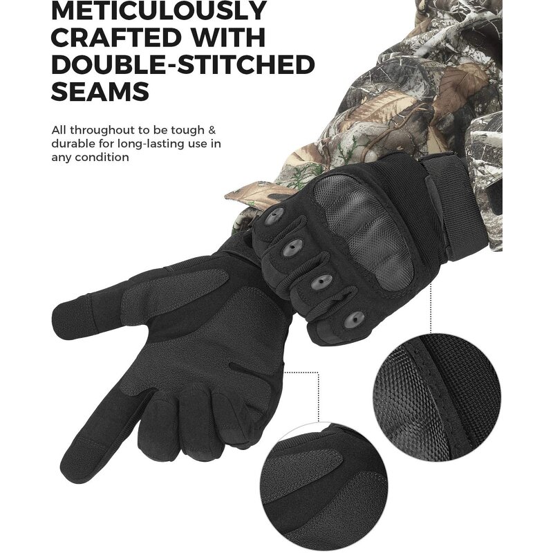 Shooting Tactical Gloves Factory - Outdoor Protective Hard Knuckle Training Gloves