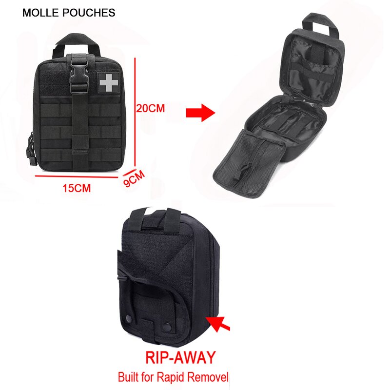 Tactical Waist Bag Manufacturer - 900D Nylon EMT IFAK Molle First Aid Bag