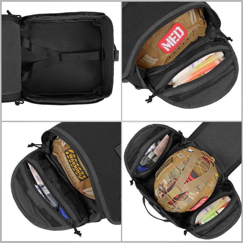 Helmet Carrying Pouch Supplier - Molle Storage Bag for Sports Hunting Helmets