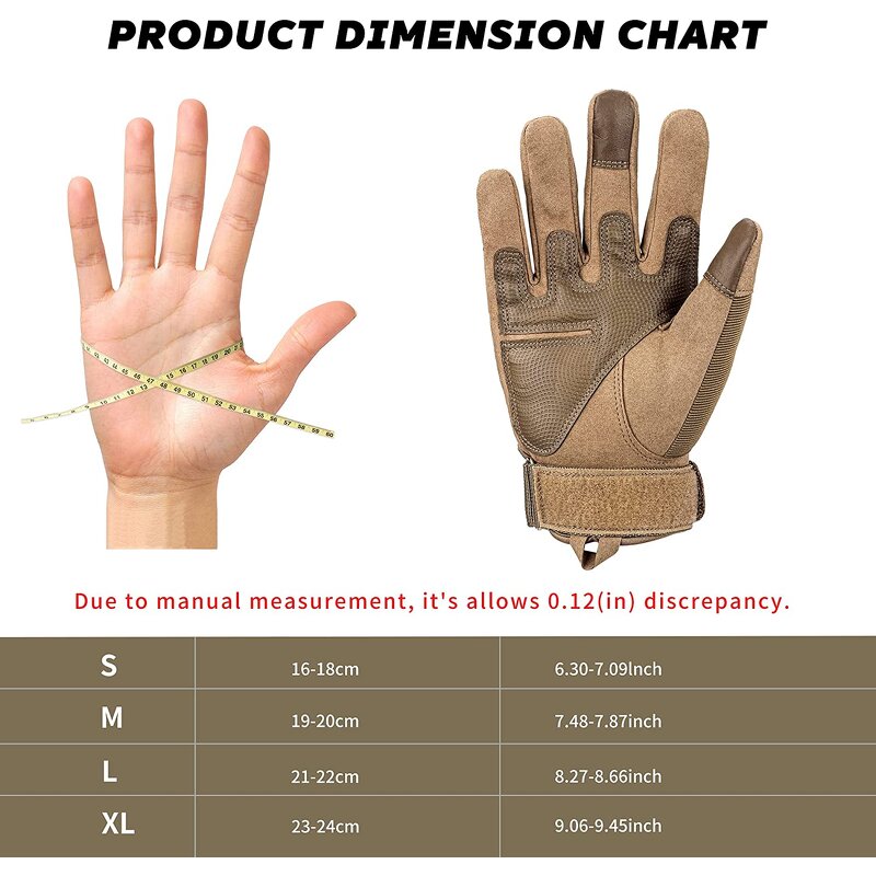 Hunting Gloves Factory - Tan Waterproof Winter Fleece Combat Tactical Gloves
