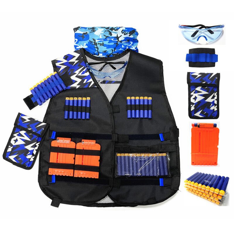 Kids Tactical Vest Supplier - Adjustable Toy Gun Play Game Accessories Set
