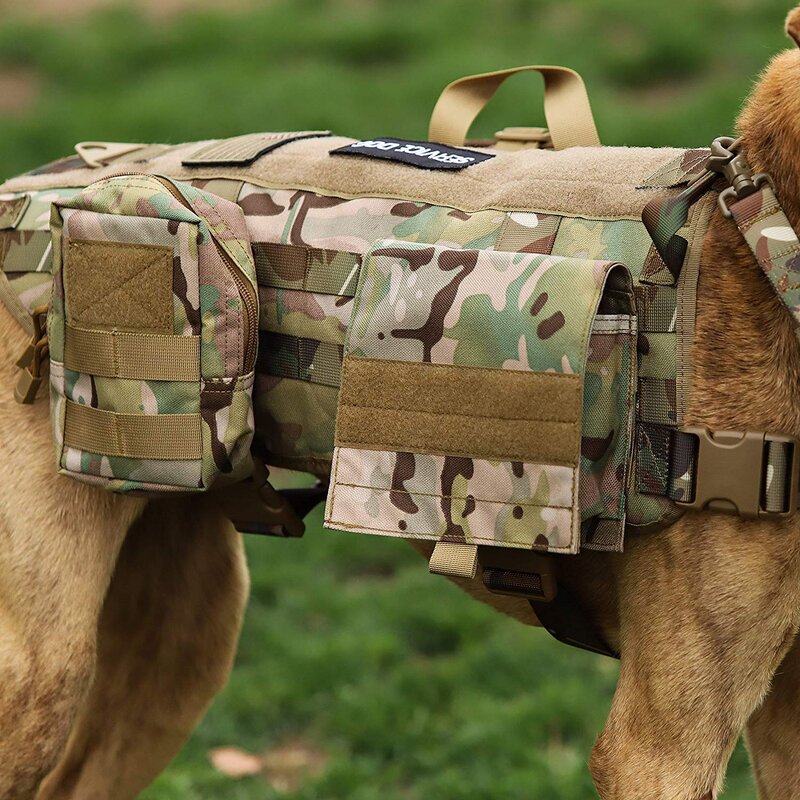 Dog Vest Factory - 1000D Tactical Molle Adjustable Service Training Harness