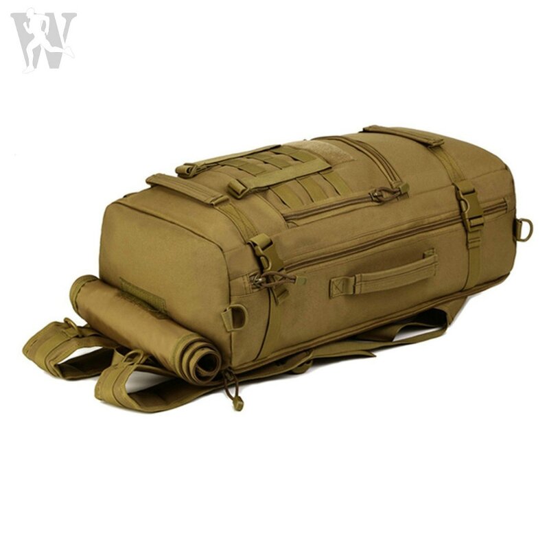 Tactical Duffel Bag Manufacturer - 3-In-1 Multi-functional Tan Trekking Travel Bag