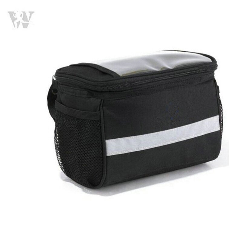 Bicycle Handlebar Bag Supplier - Front Tube Bag with Transparent PVC Screen