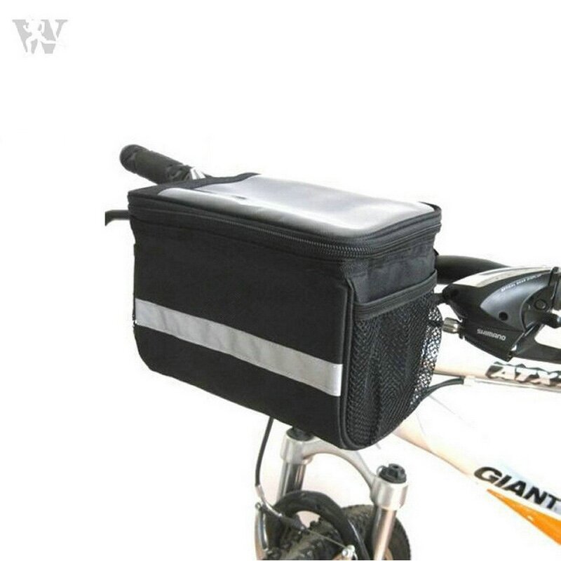 Bicycle Handlebar Bag Supplier - Front Tube Bag with Transparent PVC Screen