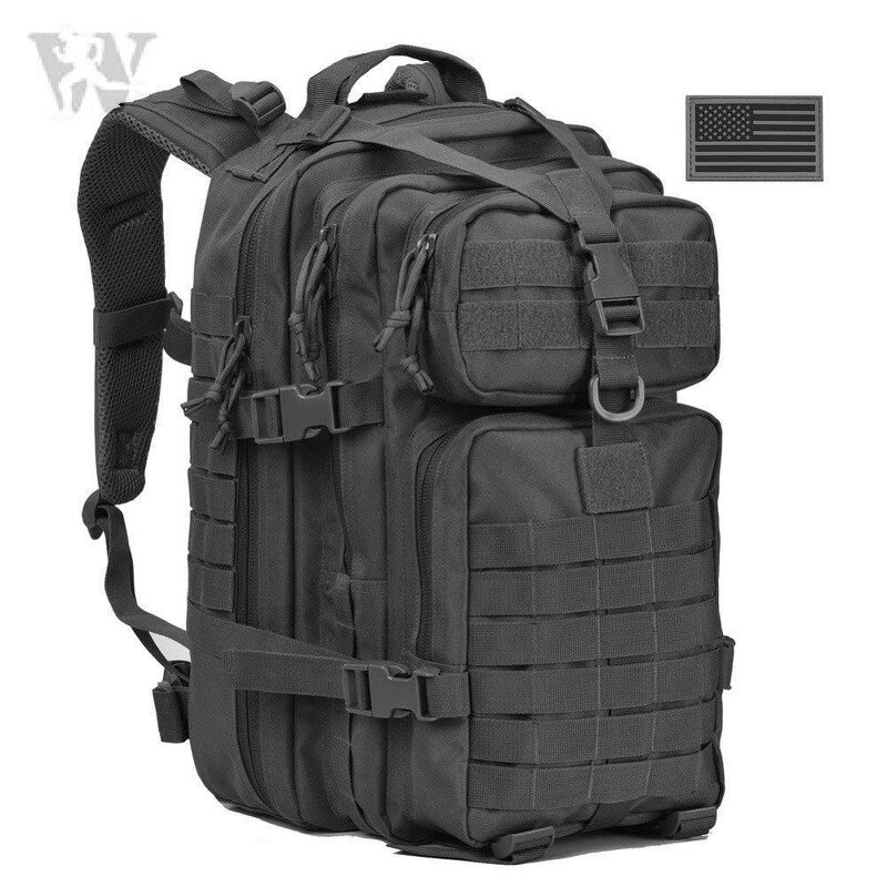 Tactical 45L Backpack Supplier - Black CP Camo Waterproof Durable Travel Pack