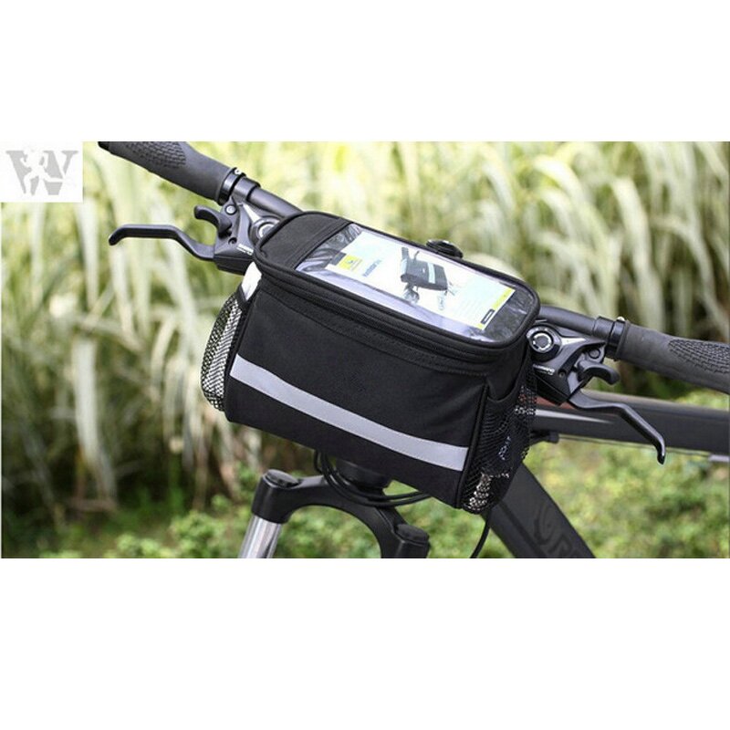 Bicycle Handlebar Bag Supplier - Front Tube Bag with Transparent PVC Screen