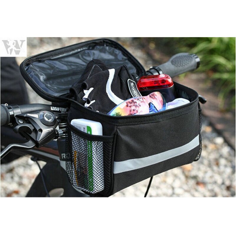 Bicycle Handlebar Bag Supplier - Front Tube Bag with Transparent PVC Screen