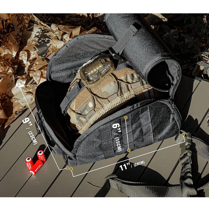 Helmet Carrying Pouch Supplier - Molle Storage Bag for Sports Hunting Helmets