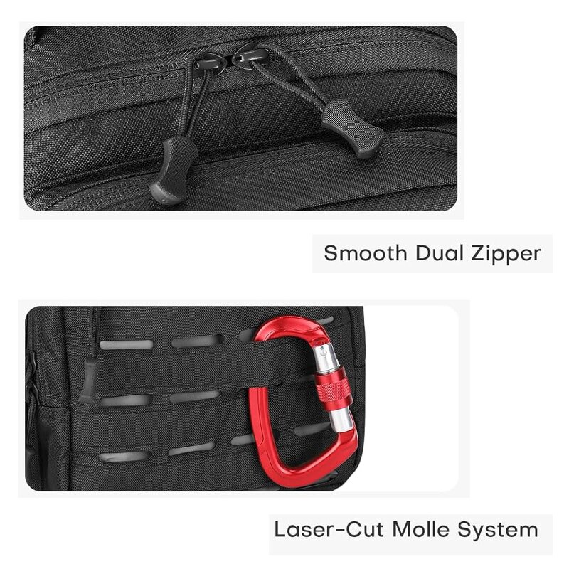 Tactical Sling Bag Factory - Laser Cut 1000D Waterproof Nylon Molle Chest Bag