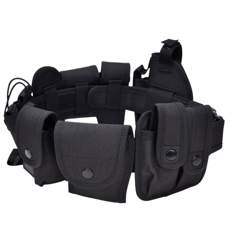 Modular Tactical Belt Factory - 10pcs Set Nylon Duty Belt with Pouch Bag