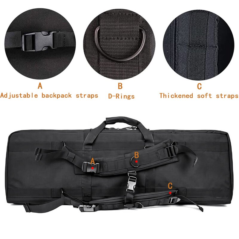 Double Gun Bag Factory - 2 in 1 Waterproof 900D Heavy Duty Shoulder Backpack
