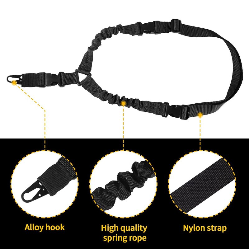 Gun Sling Strap Supplier - Tactical Single-Point Heavy-Duty Nylon Shoulder Sling